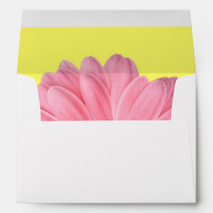 Pink and Yellow Gerber Daisy Envelopes