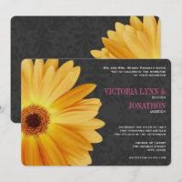 Pink and Yellow Gerber Daisy Wedding