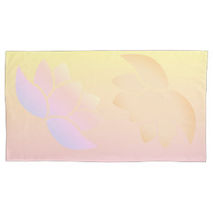Pink and Yellow Lotus Fade Pillowcase