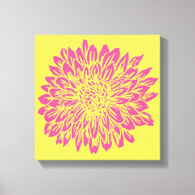 Pink and Yellow Mum Wall Decor (Front)