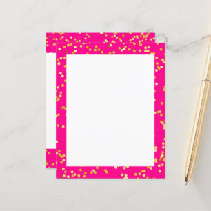 Pink and yellow Paper Sheet