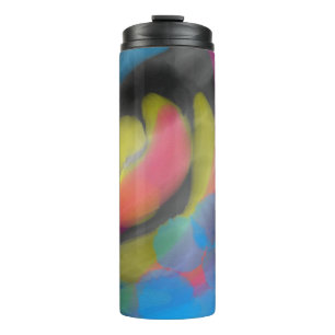 Pink and Yellow Pastel  Thermal Tumbler