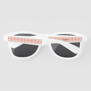 Pink And Yellow Patterned Sunglasses