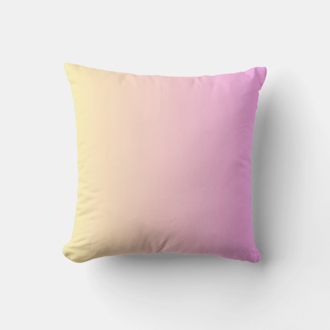 Pink and Yellow Pillow Cushions (Front)