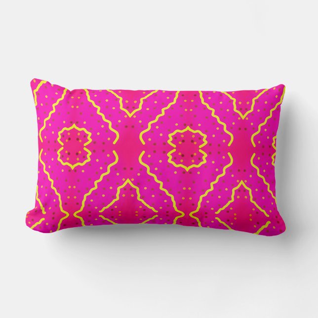 pink and yellow pillow style pattern (Front)