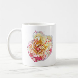 Pink and Yellow Rose Mug