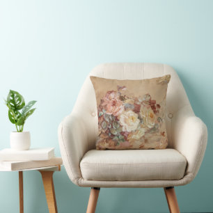 Pink and Yellow Roses – Franz Bischoff Cushion