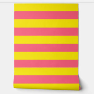 Pink and Yellow Stripes Wall Decor