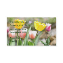 Pink and Yellow Tulips