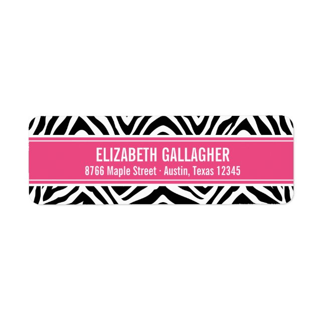 Pink and Zebra Print (Front)