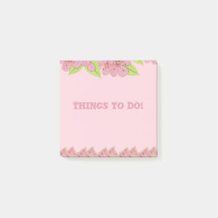 Pink Anemones Things To DO Pink Post-It Notes