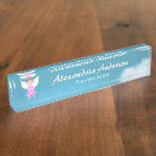 Pink Angel Desk Nameplate