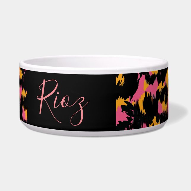 Pink Animal  Pattern Black Name     (Front)