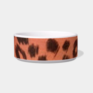 PINK ANIMAL PRINT  BOWL