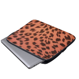 PINK ANIMAL PRINT LAPTOP SLEEVE