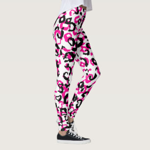 Pink Animal Print Leggings