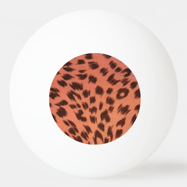 PINK ANIMAL PRINT  PING PONG BALL (Front)