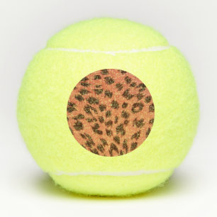 PINK ANIMAL PRINT TENNIS BALLS