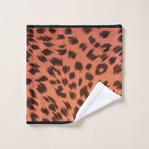 PINK ANIMAL PRINT  WASH CLOTH