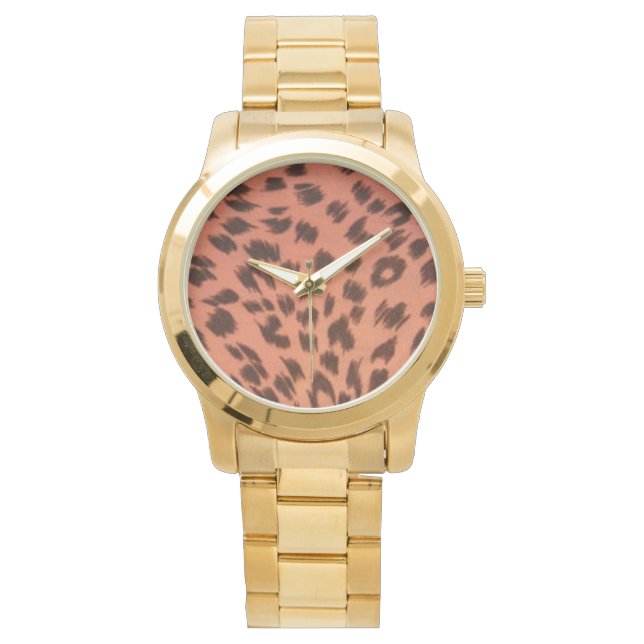 PINK ANIMAL PRINT  WATCH (Front)