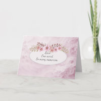Pink Anniversary Abstract With Text