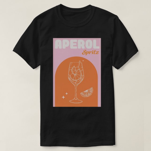 Pink Aperol Spritz   T-Shirt (Design Front)