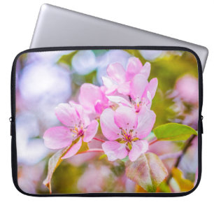 Pink Apple Blossom Laptop Sleeve