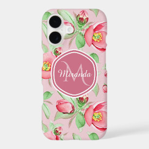 Pink Apple Blossom Monogram