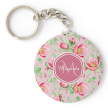 Pink Apple Blossom Monogram