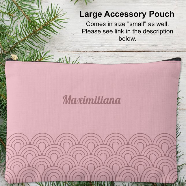 Pink- Arches Glam Large Accessory Pouch (Pink- Arches Glam Large Accessory Pouch)