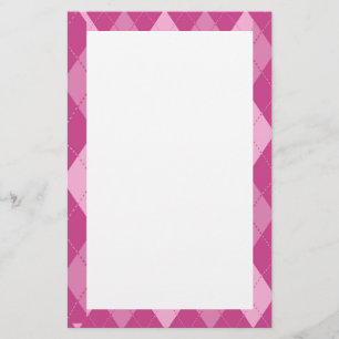 Pink Argyll Stationery