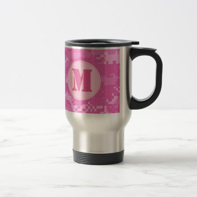 Pink ARMY ACU Camo 15 ounce coffee mug (Right)