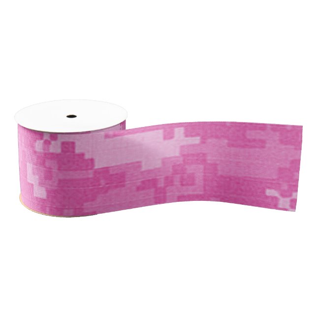 Pink ARMY ACU Camo Camouflage 3" Ribbon Spool Grosgrain Ribbon (Spool)