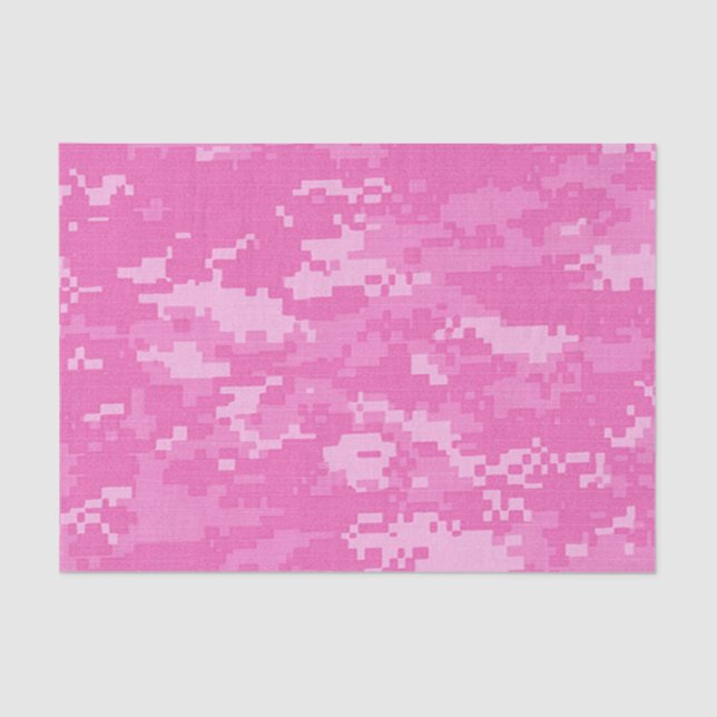 Pink ARMY ACU Camo Camouflage Tissue Paper (Front)