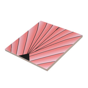 Pink Art Deco Design Tile