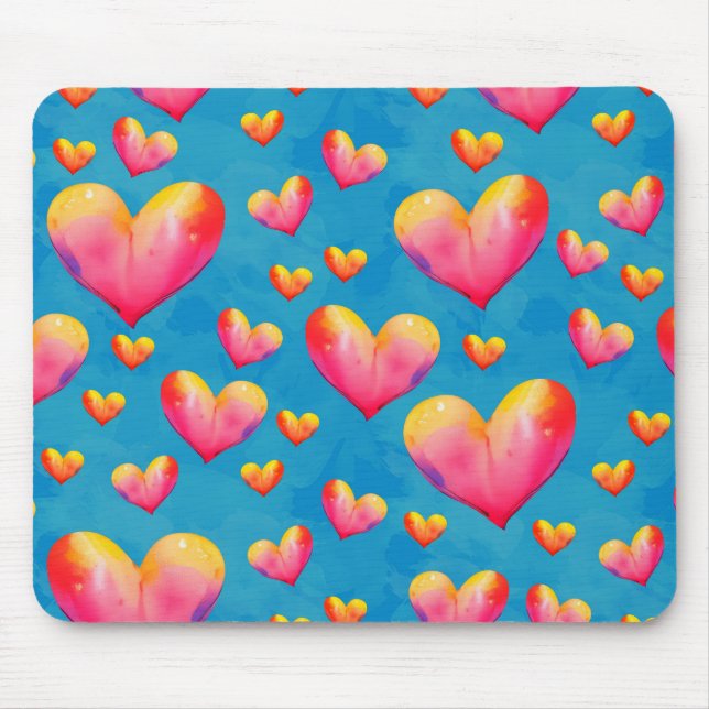 Pink Arts for Hearts Heart Health Clipart Heart Cr Mouse Pad (Front)
