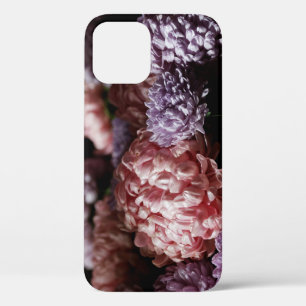 Pink Aster Bouquet: Baroque Lighting. iPhone 12 Case