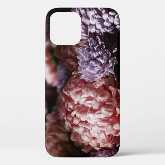 Pink Aster Bouquet: Baroque Lighting. iPhone 12 Case