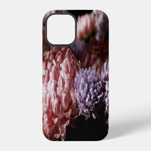 Pink Aster Bouquet: Baroque Lighting. iPhone 12 Case