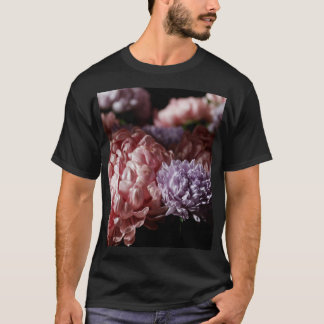 Pink Aster Bouquet: Baroque Lighting. T-Shirt