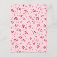 Pink Astrology Zodiac Symbol Sign 