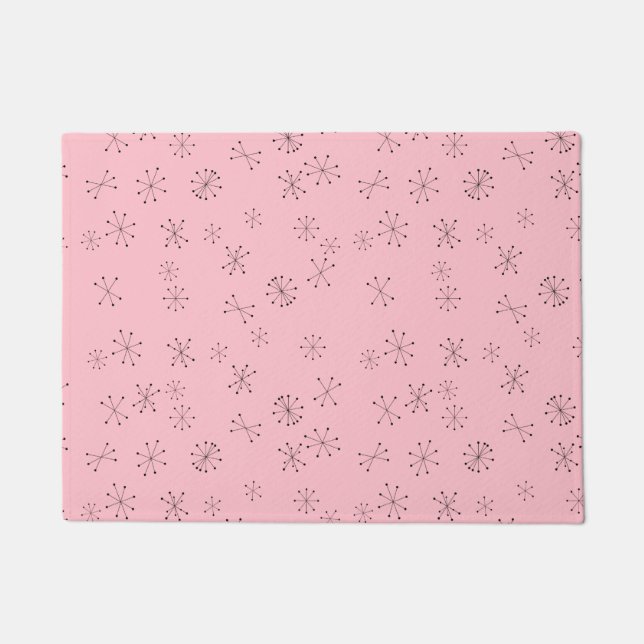Pink Atomic Age Doormat (Front)