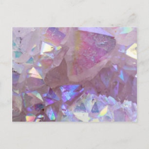 Pink Aura Crystals Postcard