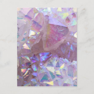 Pink Aura Crystals Postcard