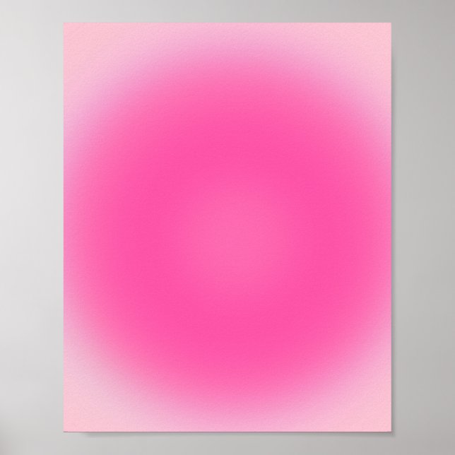 Pink Aura Gradient Poster (Front)