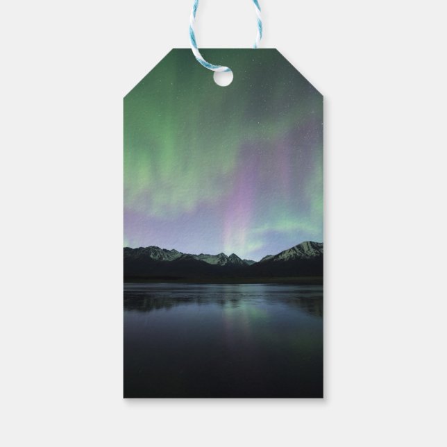 Pink Aurora Gift Tags (Back)