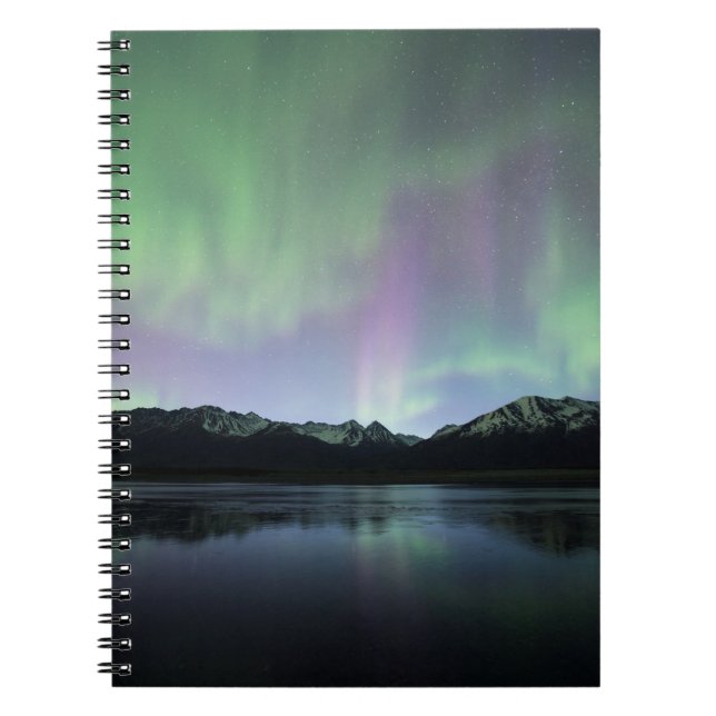 Pink Aurora Spiral Notebook (Front)