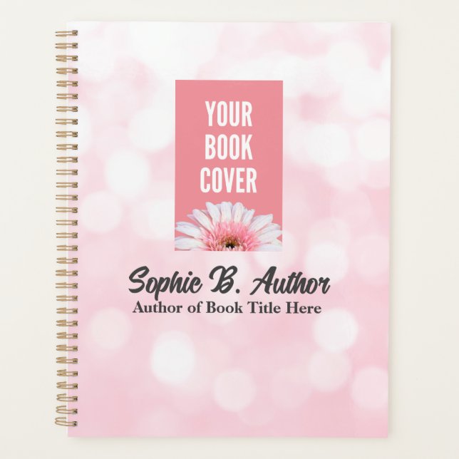 Pink Author Planner With Book Cover Image (Front)