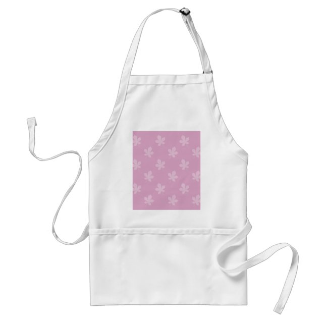 Pink Autumn Leaves Standard Apron (Front)