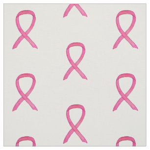 Pink Awareness Ribbon Art Breast Cancer Fabric